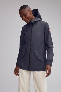 Chamarras Canada Goose Mujer Outlet - Ellscot Rompevientos Azul Marino RS0971356